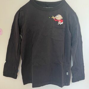 Stella McCartney Kids Beano Black Long Sleeve Shirt, Size 5